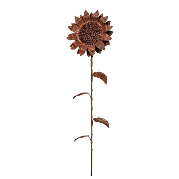Garden 150cm Rust Metal Stake Sunflower Large Outdoor Ornament Yard Patio Decor