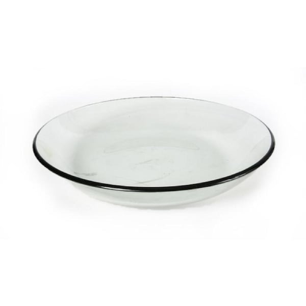 Garden 50x8cm Glass Bowl Outdoor Decoration Yard/Patio Round Home Decor Clear