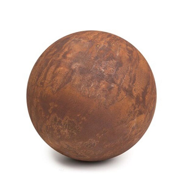 Garden Corten Steel 28cm Ball Round Outdoor Ornament Yard Patio Decor Brown