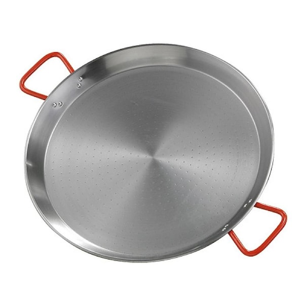 Garcima Carbon Steel Paella Pan with Red Handles 50cm