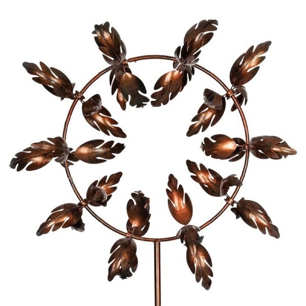 Garden 225cm Metal LSD Wind Spinner Outdoor Ornament Yard Patio Decor Bronze