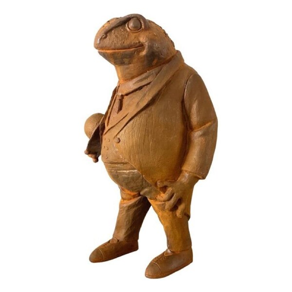 Willow Frog 40cm Cast Iron Ornament Sculpture Outdoor Figurine Yard Decor Small