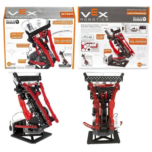 Hexbug Vex Robotics Ambush Striker Motorized 270 Pieces Ages 14+ Toy Ball Blast