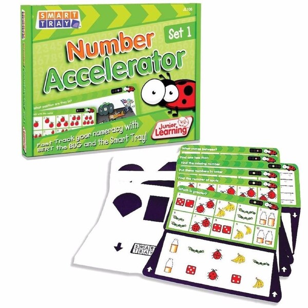 Junior Learning Number Accelerator Set 4+ Kindy School New Toy Learn Smart Tray