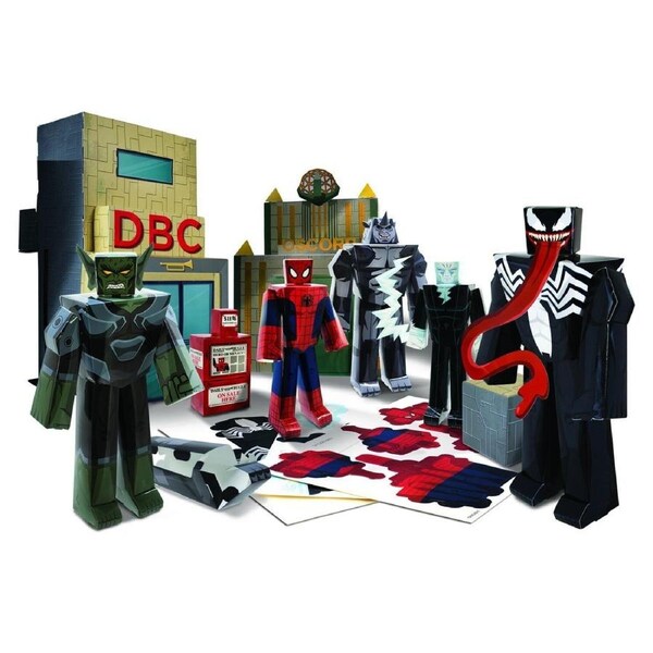 Marvel Blueprints Battle Oscorp Deluxe Pack Ultimate Spiderman Papercraft Age 6+