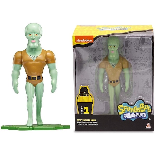 SpongeBob SquarePants Masterpiece Meme Squidward Open eyes