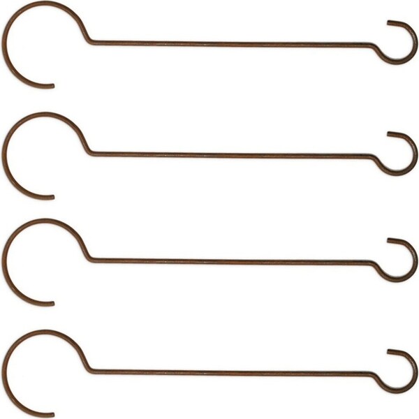 4x Branch 60x10cm Hook Rust Metal Hanging Storage Outdoor Garden Plant Hanger