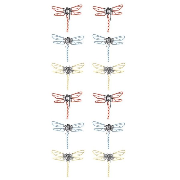 12x Metal 19.5cm Butterfly Wire Ornament Outdoor Patio Garden Decor Medium Asst