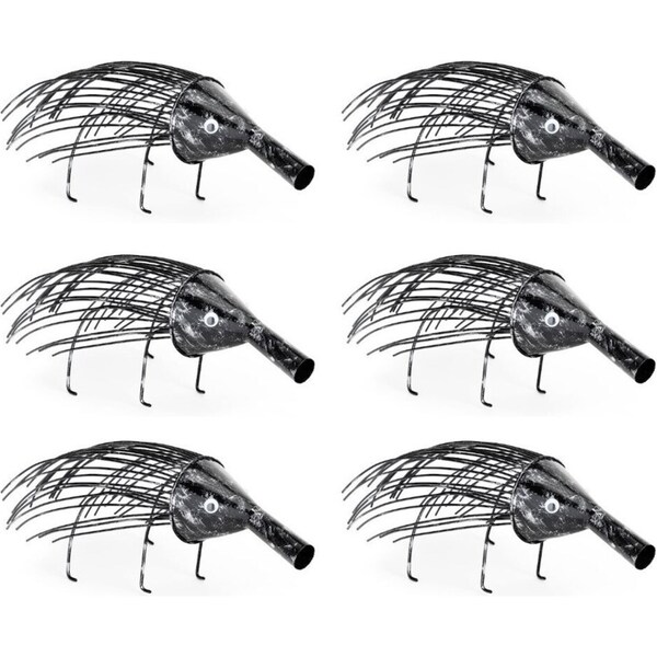 12x Echidna 17cm Wire Animal Ornament Outdoor Garden Patio Decor Medium Black