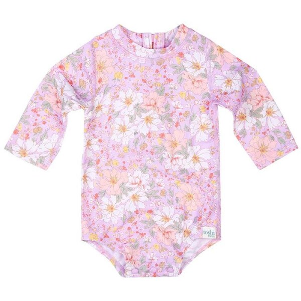 Toshi Swim Baby Onesie Long Sleeve Classic Dahlia - Size 00