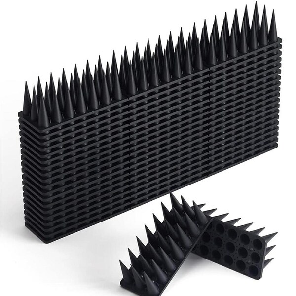 Anti Bird Spikes Pest Control Spiked Fence Deterrent - 12x