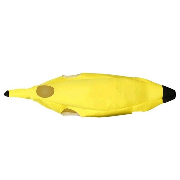 Banana Suit Dress Fancy Cosplay Halloween Costume Body Suit Outfit Adult Unisex