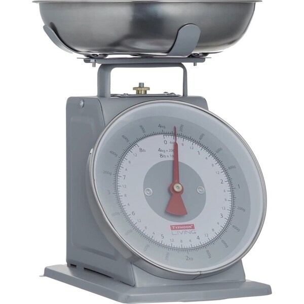 Typhoon Living Kitchen Scales 4kg - Grey