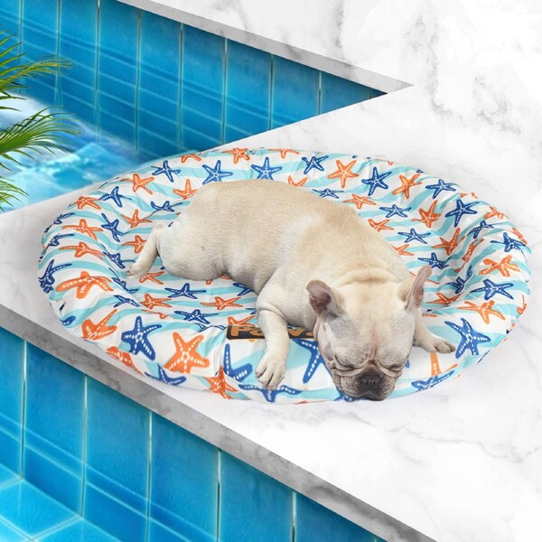 Pawz Pet Dog Cooling Mat Non-Toxic Gel Cat Cool Bed Extra Large Rectangular ModelD-80cm x 80cm
