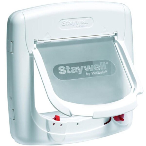 Staywell Deluxe Magnetic Cat Flap in White