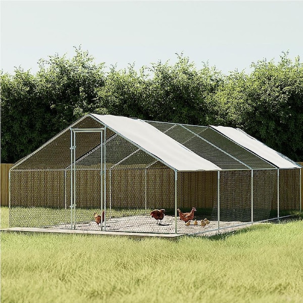 3x8x2m i.Pet Chicken Coop Cage Galvanised Steel