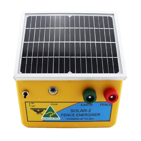 Thunderbird 2km Solar Electric Fence Energiser - SOLAR-2