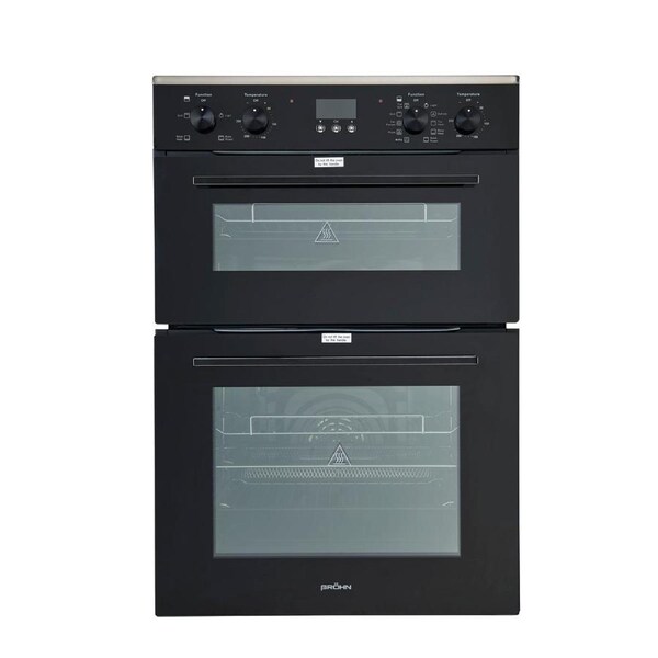 Brohn 60cm Built-in Double Electric Oven with inBuilt AirFry mode