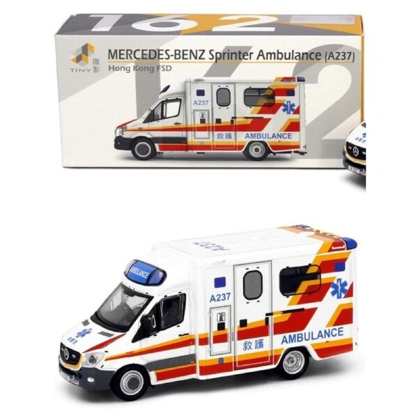 Tiny City Die-cast – Mercedes-Benz Sprinter Facelift HKFSD Ambulance (A237) #162