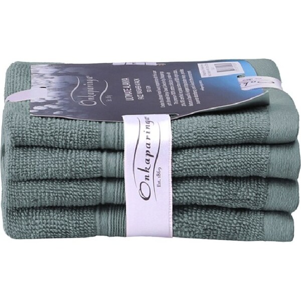 4PK Ultimate Alanya Cotton Face Washer/Towel 550Gsm Highly Breathable Slate