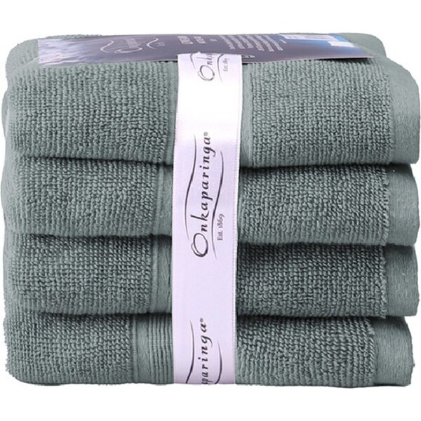 4PK Ultimate Alanya Turkish Cotton Hand Towel 550Gsm Highly Absorbant Slate