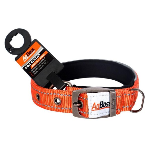 AgBoss 25mm x 45cm Dog Collar - Orange - 500882