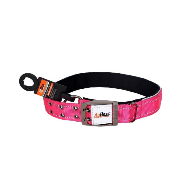 AgBoss 40mm x 75cm Dog Collar - Hot Pink - 500950