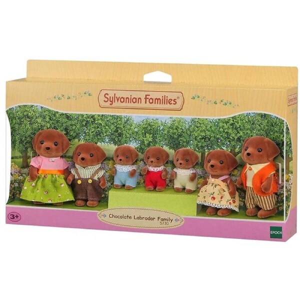 Sylvanian Families - Chocolate Labrador Family Animal Doll Playset