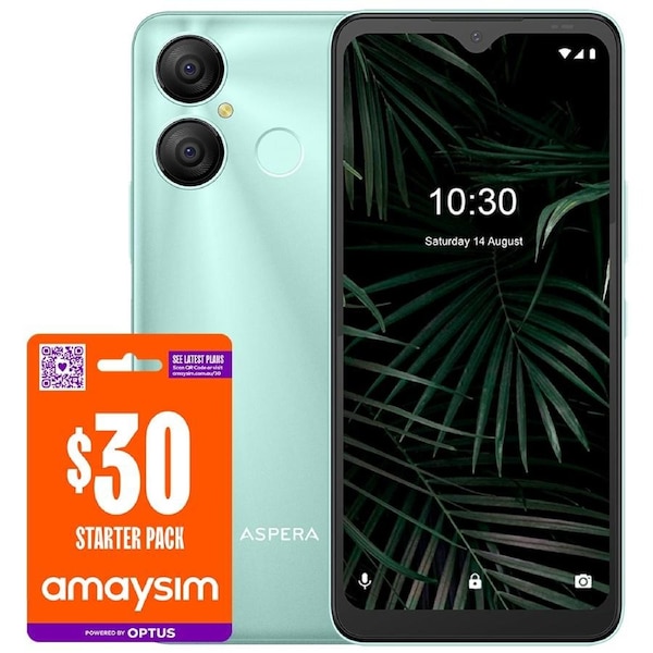 Aspera AS8 Unlocked 32GB 4G Bundle - Mint