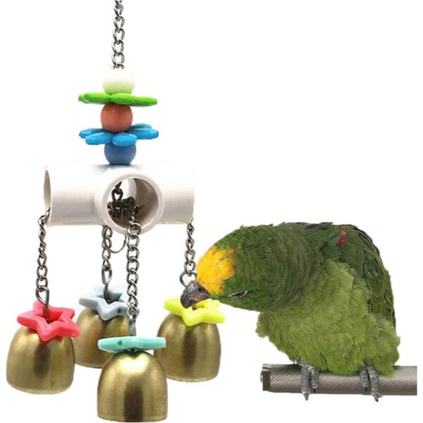 Catzon Bird Bells Toy with Sweet Sound for Pet Parrot Parakeet