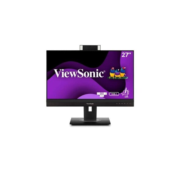 ViewSonic 27' Business with Webcam, IPS 2K 2560x1440 Business, USB-C 90W, Frameless. HDMI, DP, RJ45, Advance Replacement, Busine