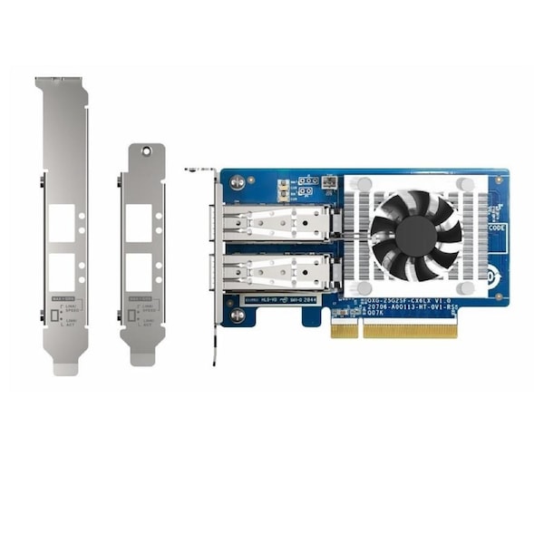 QNAP QXG-25G2SF-CX6 PCIe supported NAS PCIe Gen4 x8