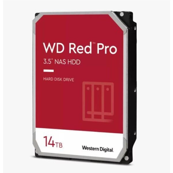 Western Digital WD Red Pro 14TB 3.5' NAS HDD SATA3 7200RPM 512MB Cache 24x7 180TBW ~8-bays NASware 3.0 CMR Tech 5yrs wty ~WD142KFGX