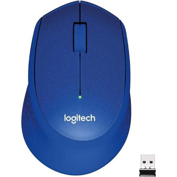 Logitech M331 SILENT PLUS Wireless Mouse Blue DPI (Min/Max): 1000± 1-Year Limited Hardware Warranty