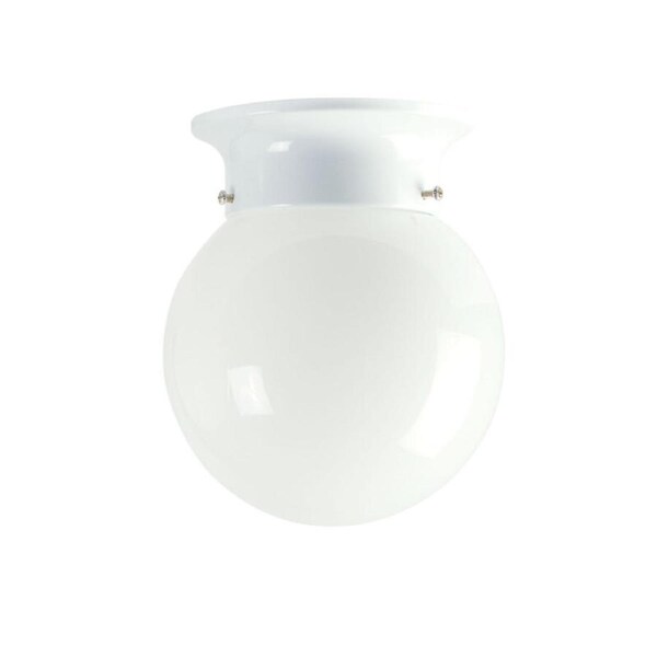 Oriel OL2100-15WH - Jetball 150mm DIY Opal Glass Ceiling Light - White