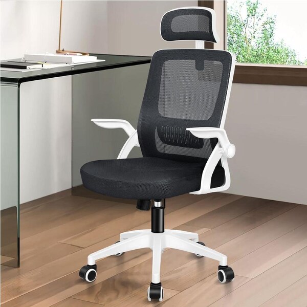 ALFORDSON Mesh Office Chair Black & White