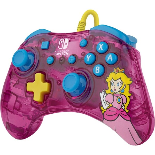 PDP Gaming Rock Candy Wired Nintendo Switch Gaming Controller Bubblegum Peach