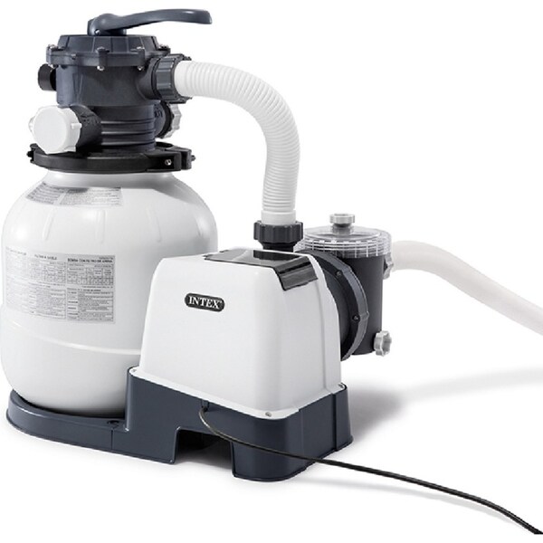 Intex SX2100 Cleaning Pump & Sand Filter For Above Ground Swimming Pool White