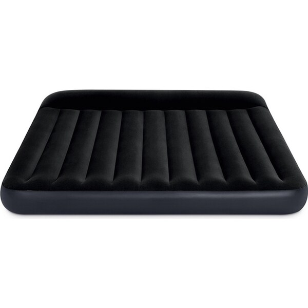Intex Dura-Beam Classic Inflatable King Airbed Mattress w/ Pillow Rest Black