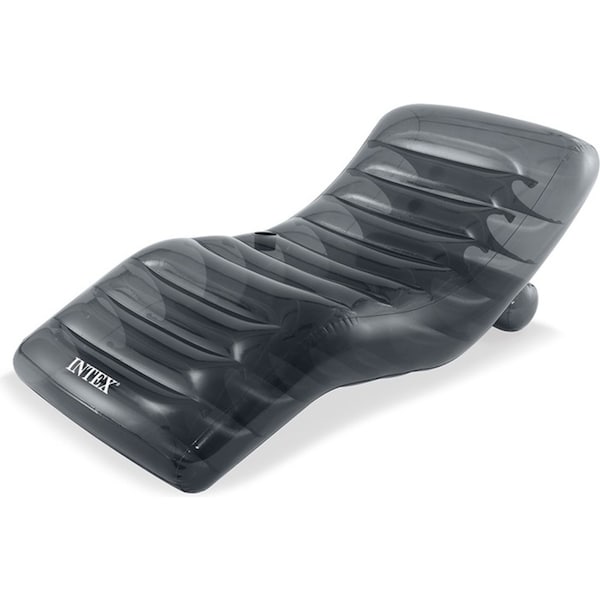 Intex Inflatable 191x99cm Pool Lounge Swimming Mat Water Raft Float Cool Grey