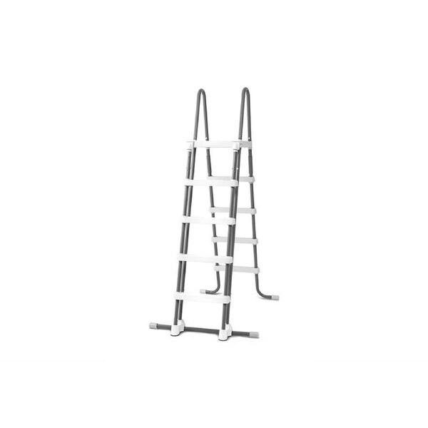 Intex Deluxe 132cm Step Ladder Accessory For Above Ground Swimming Pool Grey