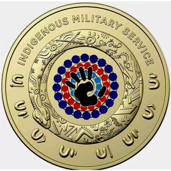 $2 2021 Indigenous Military Service Circulated AUS TWO DOLLAR Coin