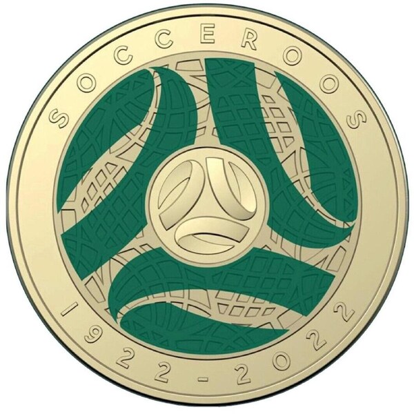$2 2022 Socceroos Centenary Lightly Circulated AUS TWO DOLLAR Coin