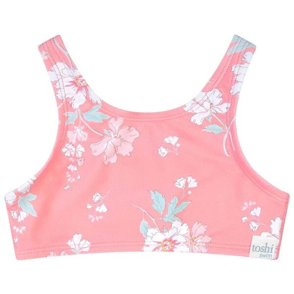 Toshi Swim Kids Crop Top Classic Scarlett - Size 3
