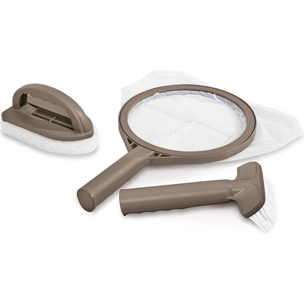 3pc Intex Maintenance Skimmer/Scrubber Pad/Brush Cleaning Kit For Outdoor Spa