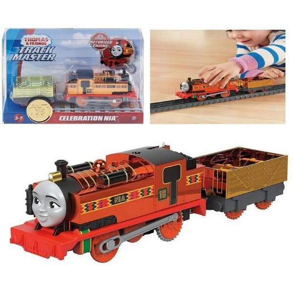 Thomas & Friends Motorised Trackmaster. Celebration Nia Train Engine, Multicolor