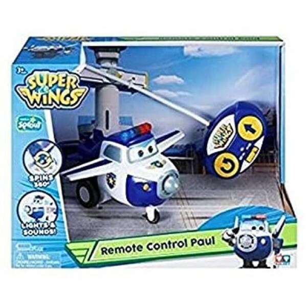 Super Wings RC Toy Paul Remote Control 3+ Toy Play Plane Mission Fun
