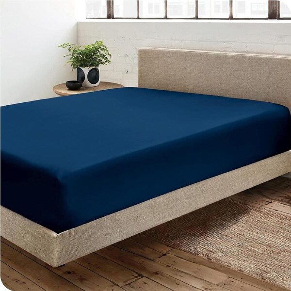 Queen Size Fitted Sheet 2000 TC Soft Luxury Bed Sheets Deep Pocket 35cm Home Hotel