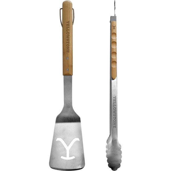 Proud Grill Company Yellowstone BBQ 2pc Tool Set - Spatula and Tongs