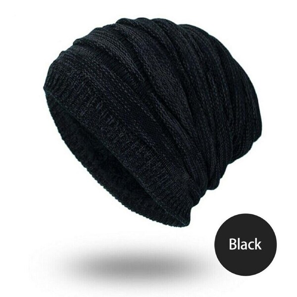 Winter Warm Unisex Women Men Hat Slouch Baggy Hat Beanie Ski Knitted Thick Cap